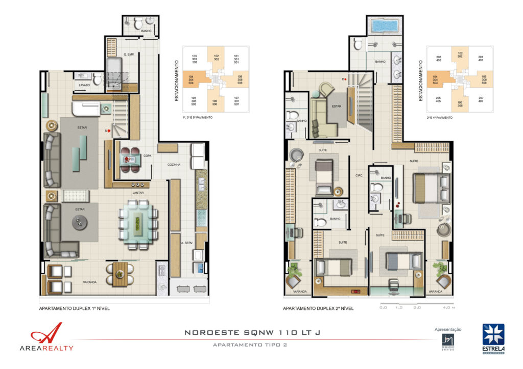 Planta do HOPE Residencial Noroeste