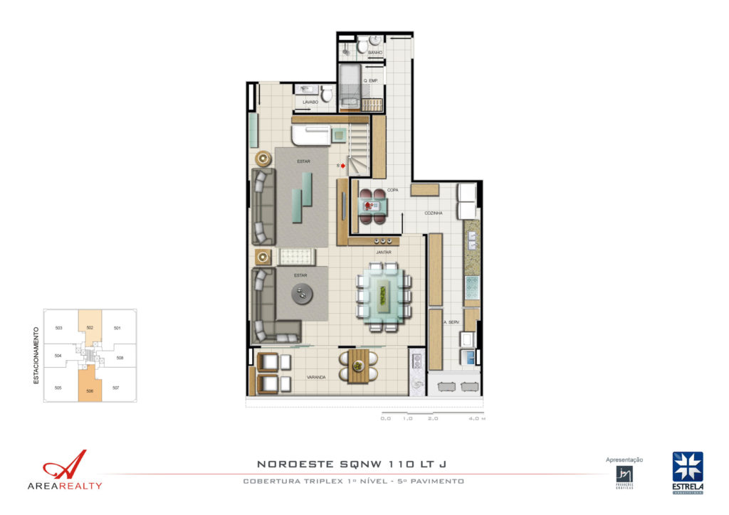 Planta do HOPE Residencial Noroeste