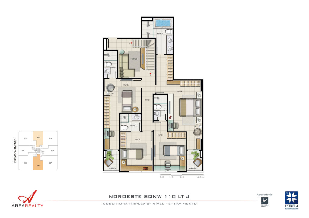 Planta do HOPE Residencial Noroeste