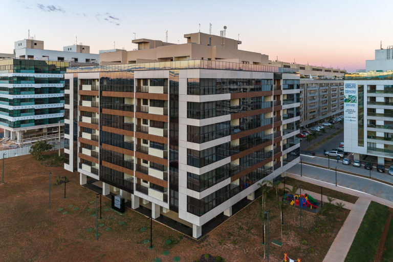 Fachada do Residencial San Felice no Noroeste